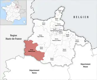 Locatie van het kanton