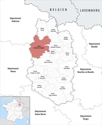 Locatie van het kanton