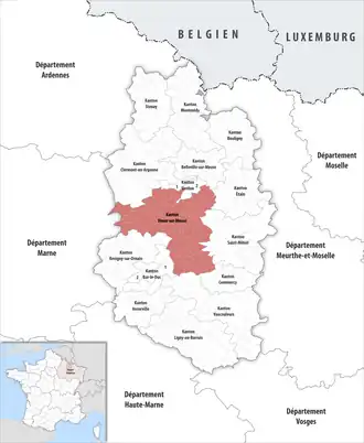 Locatie van het kanton