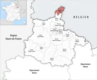 Locatie van het kanton