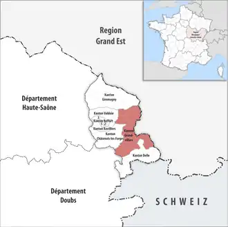 Locatie van het kanton