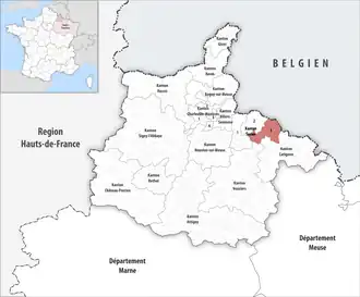 Locatie van het kanton