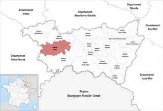 Locatie van het kanton