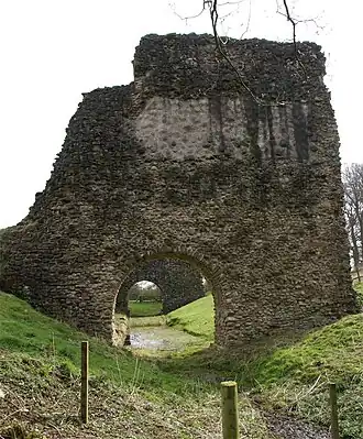 Lochmaben Castle met kanaaltje