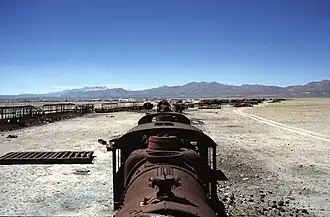 Locomotievenkerkhof nabij Uyuni