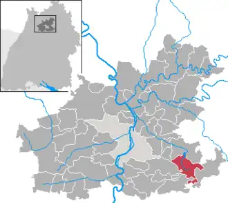 Kaart van Löwenstein