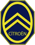 Citroën-logo tussen 1919 en 1959 komt voort uit het originele logo.