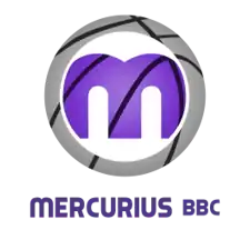 Het logo van de Antwerpse basketbalclub Mercurius BBC