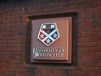 Het logo van de University of Strathclyde