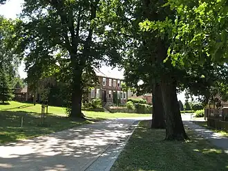 Dorpsstraatje van Lohne bij Kleinau