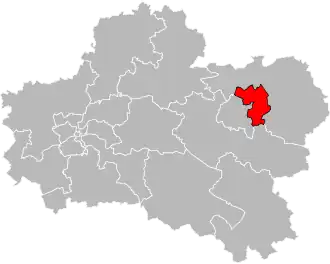 Locatie van het kanton