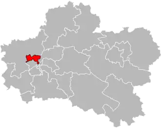 Locatie van het kanton