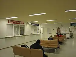 wachtkamer van de passagiersterminal.