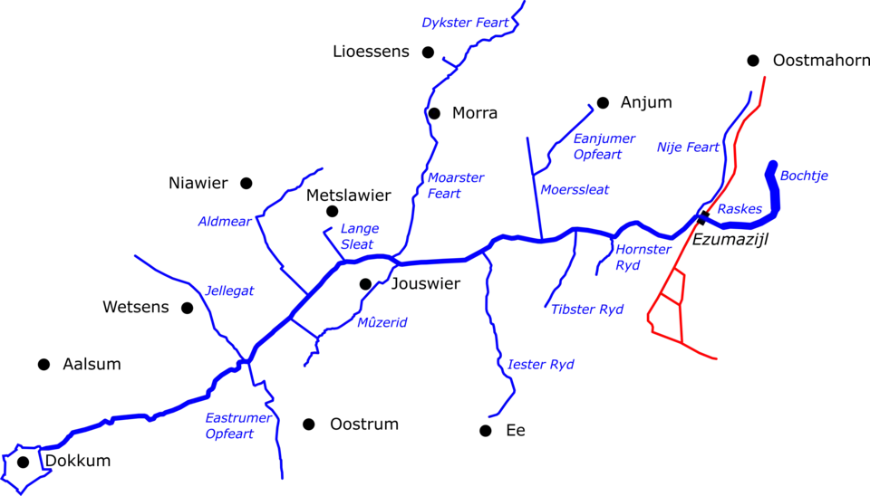 De loop van de Zuider Ee.