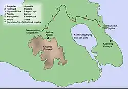 Loop watertoevoer Agiasos - Mytilini