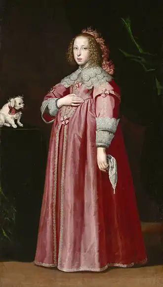 Portret van de hoogzwangere Maria Leopoldina van Oostenrijk, 1649.