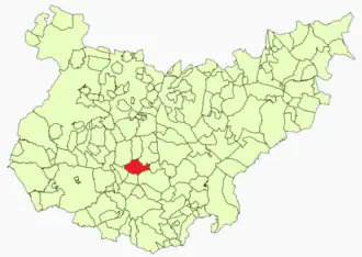 Kaart van Los Santos de Maimona