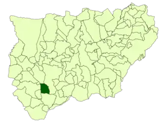 Kaart van Los Villares