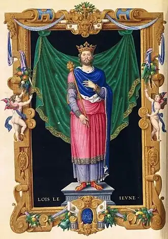 LOIS LE IEVNE, Lodewijk de Jongere(16e eeuw), Recueil des rois de France, Jean Du Tillet, BnF