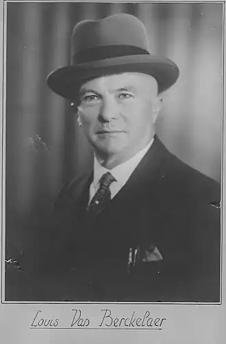 Louis Van Berckelaer ca. 1928