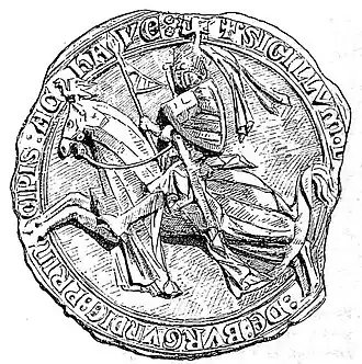 Het zegel van Lodewijk van Bourgondië