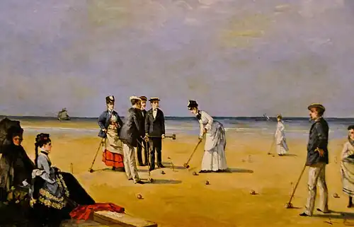 Une partie de croquet(1872), privé collectie