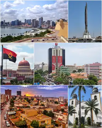 Een collage van Luanda