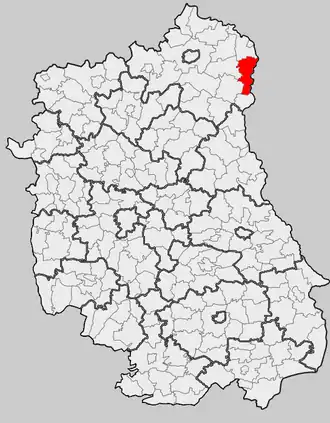 Ligging in het woiwodschap