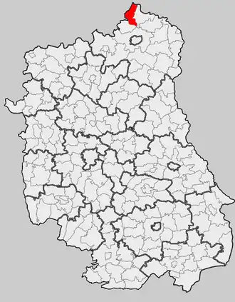 Ligging in het woiwodschap