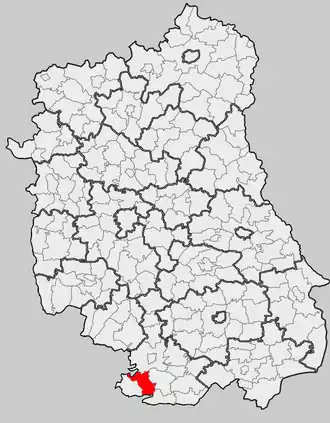 Ligging in het woiwodschap