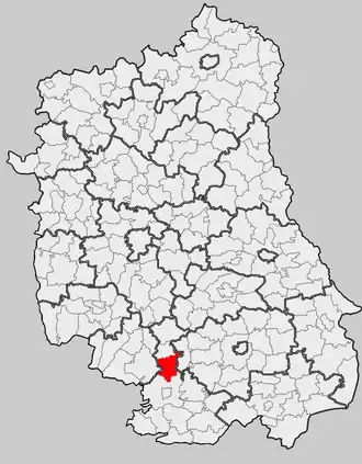 Ligging in het woiwodschap