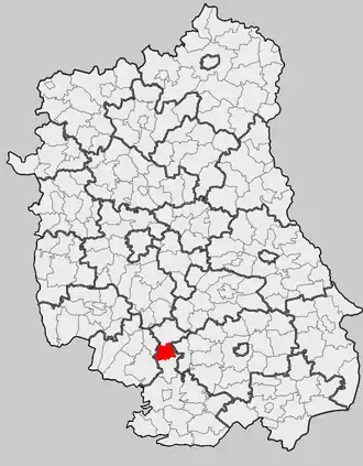 Ligging in het woiwodschap