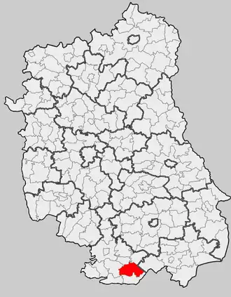 Ligging in het woiwodschap