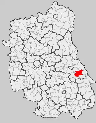 Ligging in het woiwodschap