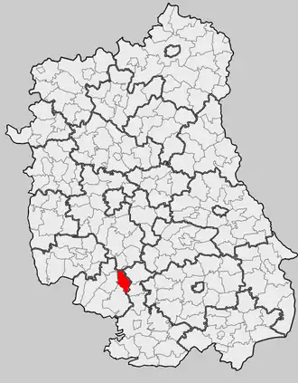 Ligging in het woiwodschap