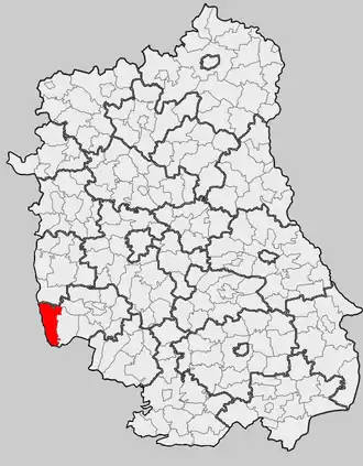 Ligging in het woiwodschap