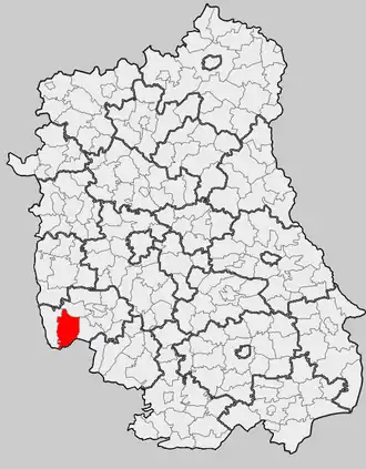 Ligging in het woiwodschap