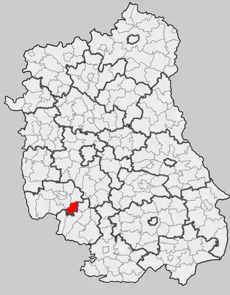 Ligging in het woiwodschap