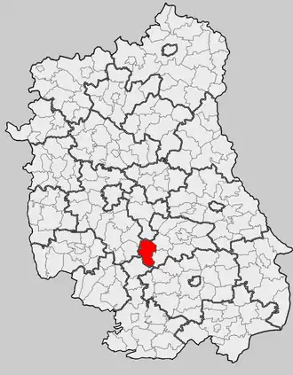 Ligging in het woiwodschap