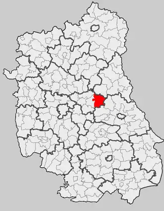 Ligging in het woiwodschap