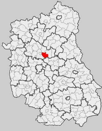 Ligging in het woiwodschap