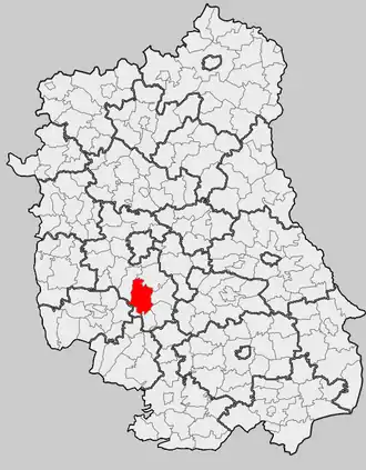 Ligging in het woiwodschap