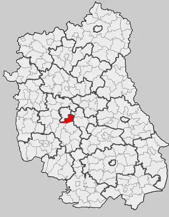 Ligging in het woiwodschap