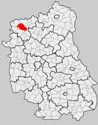 Ligging in het woiwodschap