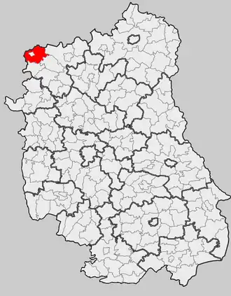 Ligging in het woiwodschap