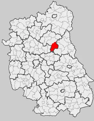 Ligging in het woiwodschap