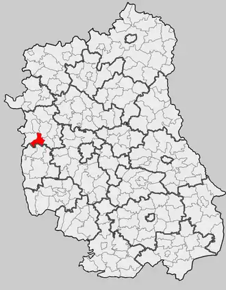 Ligging in het woiwodschap