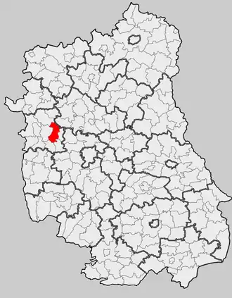 Ligging in het woiwodschap