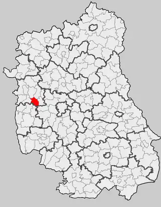 Ligging in het woiwodschap