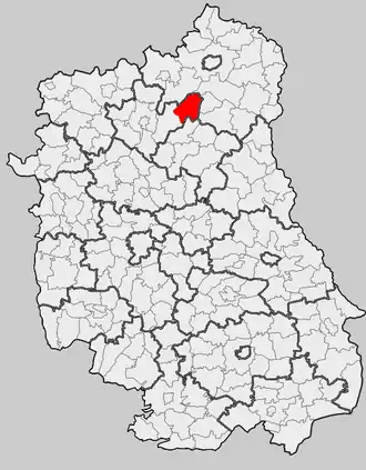 Ligging in het woiwodschap